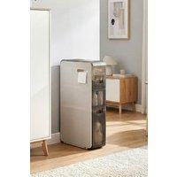 Garden Sanctuary 3-Tier Narrow Bathroom Storage Cabinet with Drawers & Wheels in White