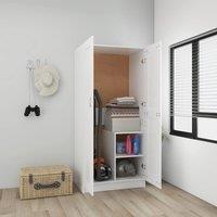 Berkfield Home Wardrobe White 82.5x51.5x180 cm Engineered Wood