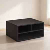 ERGOVEXA Three-Compartment Printer Storage Cabinet, Black