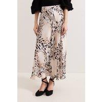 Phase Eight Women's Orla Animal-Print Maxi Skirt in Cream | Size: 10