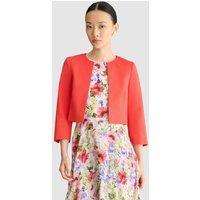Hobbs London Women's Arizona Cropped Jacket in Scarlet | Size: 12