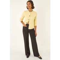 Roman Women's Pocket Button Smart Trousers in Black | Size: 12