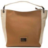 Pompei Donatella Women's Twotone Leather Shoulder Bag Po5832 in Camel