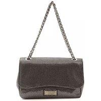 Pompei Donatella Women's Metallic Crossbody Bag Po5837 Chain Bag in Black