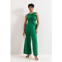 Phase Eight Women's Jillian Wide Leg Jumpsuit in Emerald | Size: 8