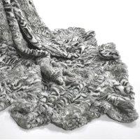 Velosso Luxurious Faux Fur Blanket, Cozy Thermal Warm Grey | Size: 125 cm x 150 cm