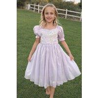 Lilly + Bo Girl's Seraphina Sea Pearl Party Girl Dress in Lilac in Purple | Size: 2 Years