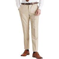 Infinity Leather Men's Lightweight Summer Wedding Party Trouser in Beige | Size: 32R