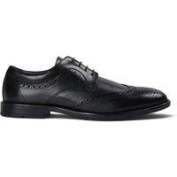 Infinity Leather Men's Wingtip Brogue Derby Shoes - Cambridge in Black | Size: 10