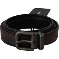 Dolce & Gabbana Men's Elegant Leather Belt in Classic Brown | Size: 46