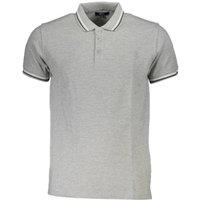 Cavalli Class Men's Short Sleeve Polo Shirt in Light Grey | Size: Large