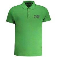 Cavalli Class Men's Polo Shirt Short Sleeve Polo in Green | Size: 2XL