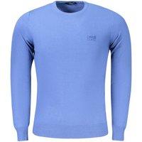 Cavalli Class Men's Crew Neck Jumper Light Blue in Duck Egg Blue | Size: 2XL