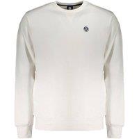 North Sails Men's Crew Neck Sweatshirt Casual Style in White | Size: Large