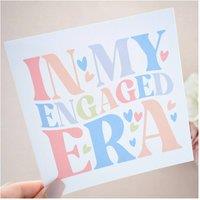 Amaya Rose Ltd In My Engaged Era - Engagement Congratulations Pastel Greeting Card in White | Size: 1 Pack