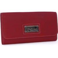 Catwalk Collection Handbags Women's Gemma Leather Matinee Purse With RFID Protection in Red | Size: Medium