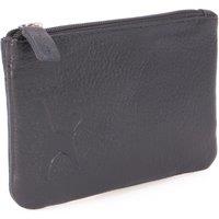 Catwalk Collection Handbags Women's Mimi Small Leather Coin Purse With Gift Box in Black