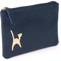 Catwalk Collection Handbags Women's Mimi Small Leather Coin Purse With Gift Box in Mid Blue