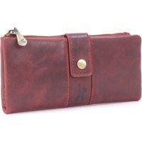 Catwalk Collection Handbags Women's Fiona Large Leather Purse With RFID Protection in Red