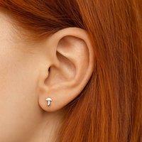 Orsa May Women's Sterling Silver Tiny Mushroom Stud Earrings