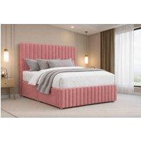 Nexus Mattresses Ltd Verona Plush Sprung Divan Set, No Drawers 54 Headboard + Footboard in Pink | Size: Super King