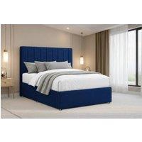 Nexus Mattresses Ltd Kyoto Plush Sprung Divan Set, No Drawers 54 Headboard in Blue | Size: Super King