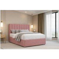 Nexus Mattresses Ltd Kyoto Plush Sprung Divan Set, No Drawers 54 Headboard in Pink | Size: Single