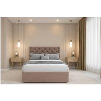Chester & Oakley Luxora Plush Sprung Divan Set, No Drawers 54 Winged Headboard in Taupe | Size: Small Double