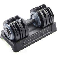 Phoenix Fitness Adjustable 25kg Iron Dumbbell in Black