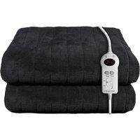 Russell Hobbs Electric Blanket Heated Throw Microfleece 180 x 130cm RHHT1004 in Black | Size: 180 x 130 cm
