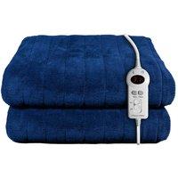Russell Hobbs Electric Blanket Heated Throw Sherpa Microfleece 180 x 130cm RHHT1003 in Blue | Size: 180 x 130 cm