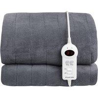 Russell Hobbs Electric Blanket Heated Throw Microfleece 180 x 130cm RHHT1004 in Grey | Size: 180 x 130 cm