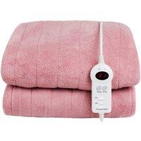 Russell Hobbs Electric Blanket Heated Throw Microfleece 180 x 130cm RHHT1004 in Pink | Size: 180 x 130 cm