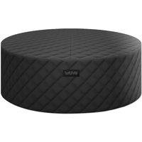 Wave Spas Wave Tahoe Round Thermal Hot Tub Cover, Energy-Saving Insulated Lid in Black