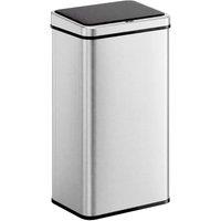 HOMCOM Kitchen Bin with Fast Motion Sensor, 50L Stainless Steel Sensor Bin in Silver | Size: Large