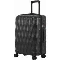 HOMCOM 24Inch Suitcase Hard Shell Checked Luggage with TSA Lock, Black | Size: Medium