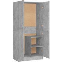 Berkfield Home Wardrobe Concrete Grey 82.5x51.5x180 cm Engineered Wood