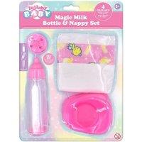Lullaby Baby 4 Piece Nappy & Feeding Bottle Set