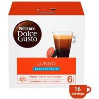Nescafe Dolce Gusto Coffee Pods Cafe Lungo Decaf in Red