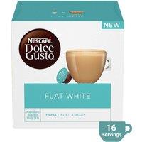 Nescafe Dolce Gusto Coffee Pods Flat White in Blue