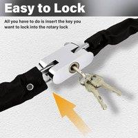 NESTLUNE 1.8M Chain Lock Bike Bicycle Heavy Duty Security in Black