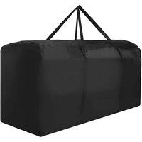 NESTLUNE Extra Large Zipped Cushion Storage Bag Waterproof in Black | Size: 100 cm x 60 cm