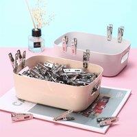 PAWNORA Metal Laundry Clothes Pegs Silver 60x