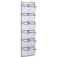 PAWNORA 12 Pocket Shoe Holder Organiser white