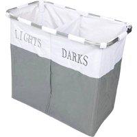 PAWNORA LAUNDRY CLOTHES STORAGE BASKET in Grey