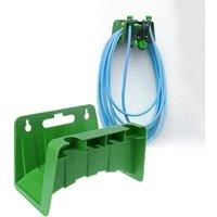 FLAVORA Garden Hose Pipe Hanger Wall Mounted Cable Tidy in Green