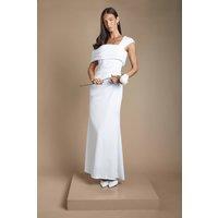 Coast Women's Scuba Maxi Wedding Dress in White | Size: 8