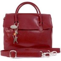 Catwalk Collection Handbags Women's Ella Leather Cross Body Work Bag in Red | Size: Medium