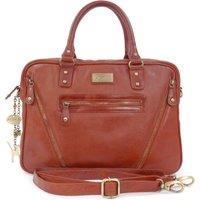 Catwalk Collection Handbags Women's Sienna Large Leather Tote Bag Wih Detachable Cross Body Strap in Tan