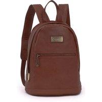 Catwalk Collection Handbags Women's Fern Large Leather Anti Theft Backpack in Brown